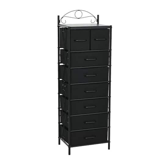 black skinny dresser Ezkamfort Tall 6 Drawer Dresser for Bedroom, Chest of Drawers, Black Dressers Organizer, Drawers for Clothes
